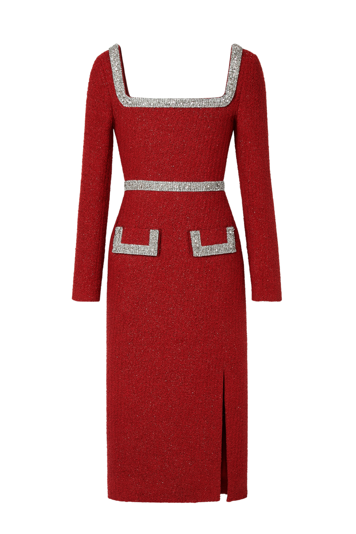 Serena Burgundy Dress