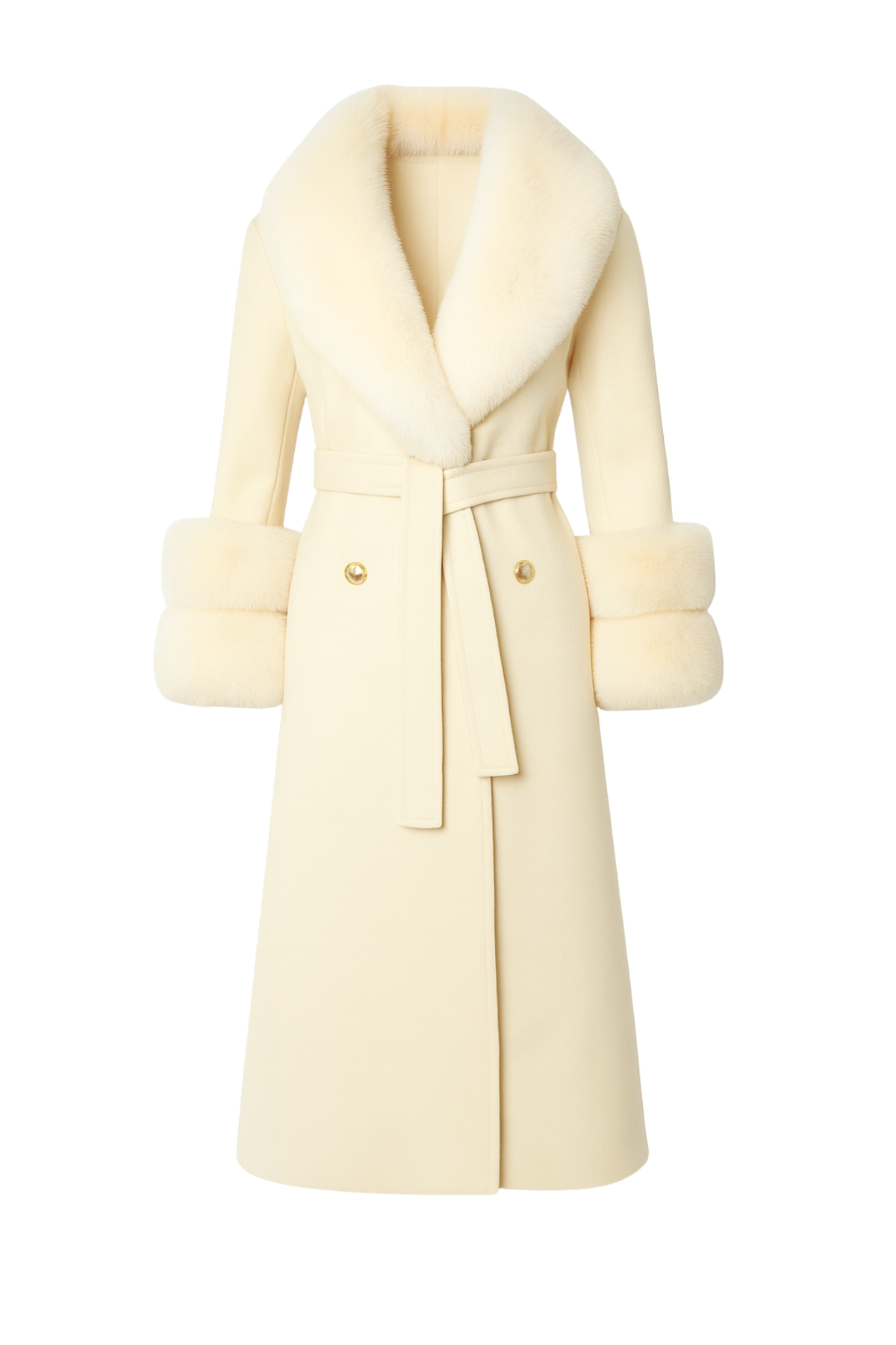 Belgravia Cashmere Coat Ivory