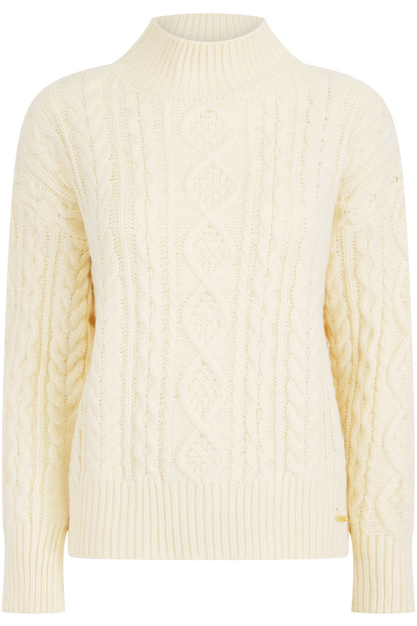 Woodstock Cable Knit Jumper Cream