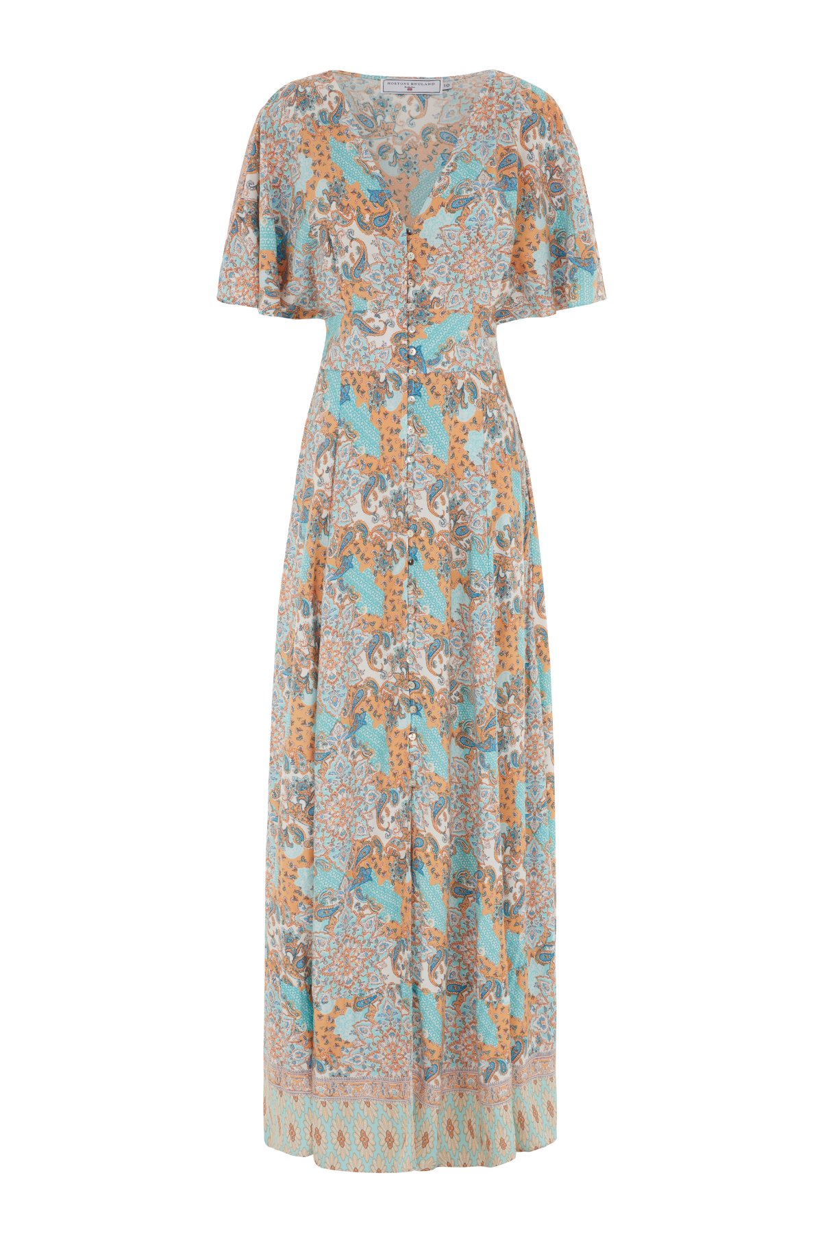 Paisley Long Dress Blue