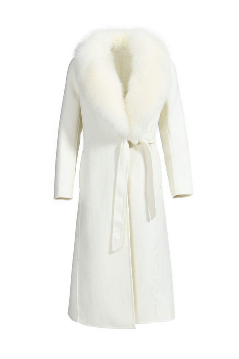 Windsor Cashmere Coat White