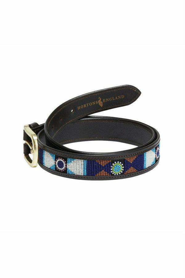 Finsbury Beaded Belt - Turquoise Blue