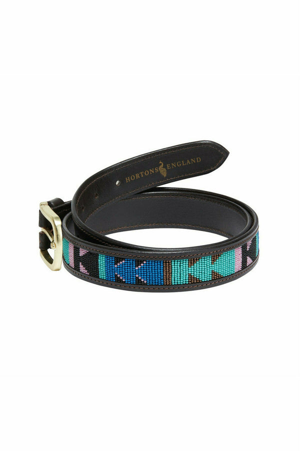 Finsbury Beaded Belt - Turquoise Pink