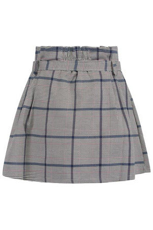 Knightsbridge Check Skirt - Navy