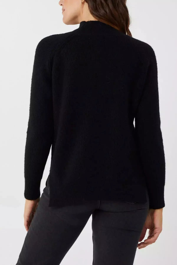 Banbury Turtle Neck Jumper - Black