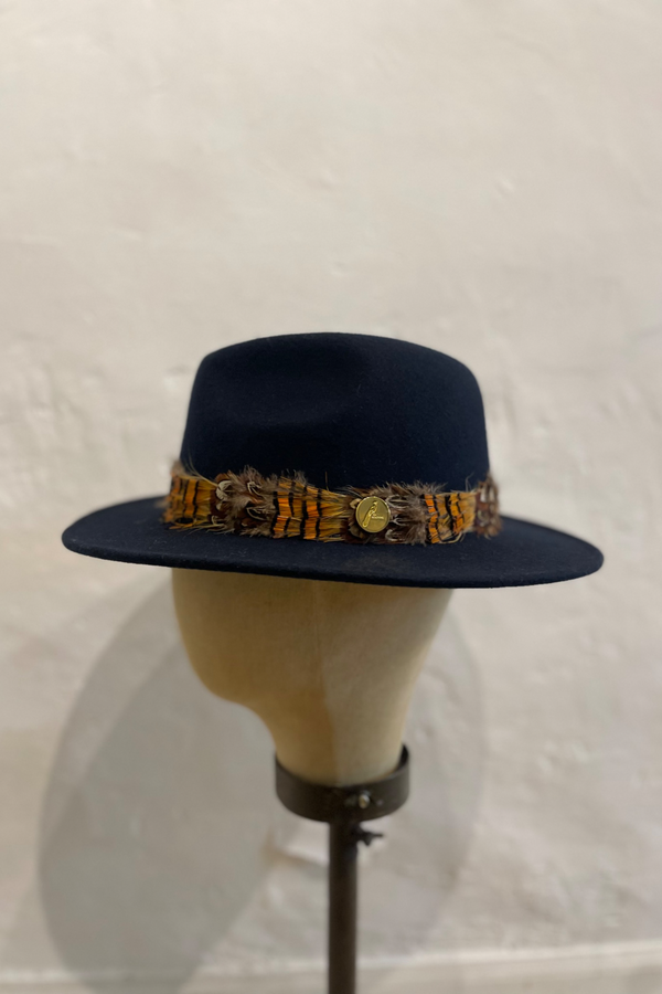 Pheasant Fedora Navy