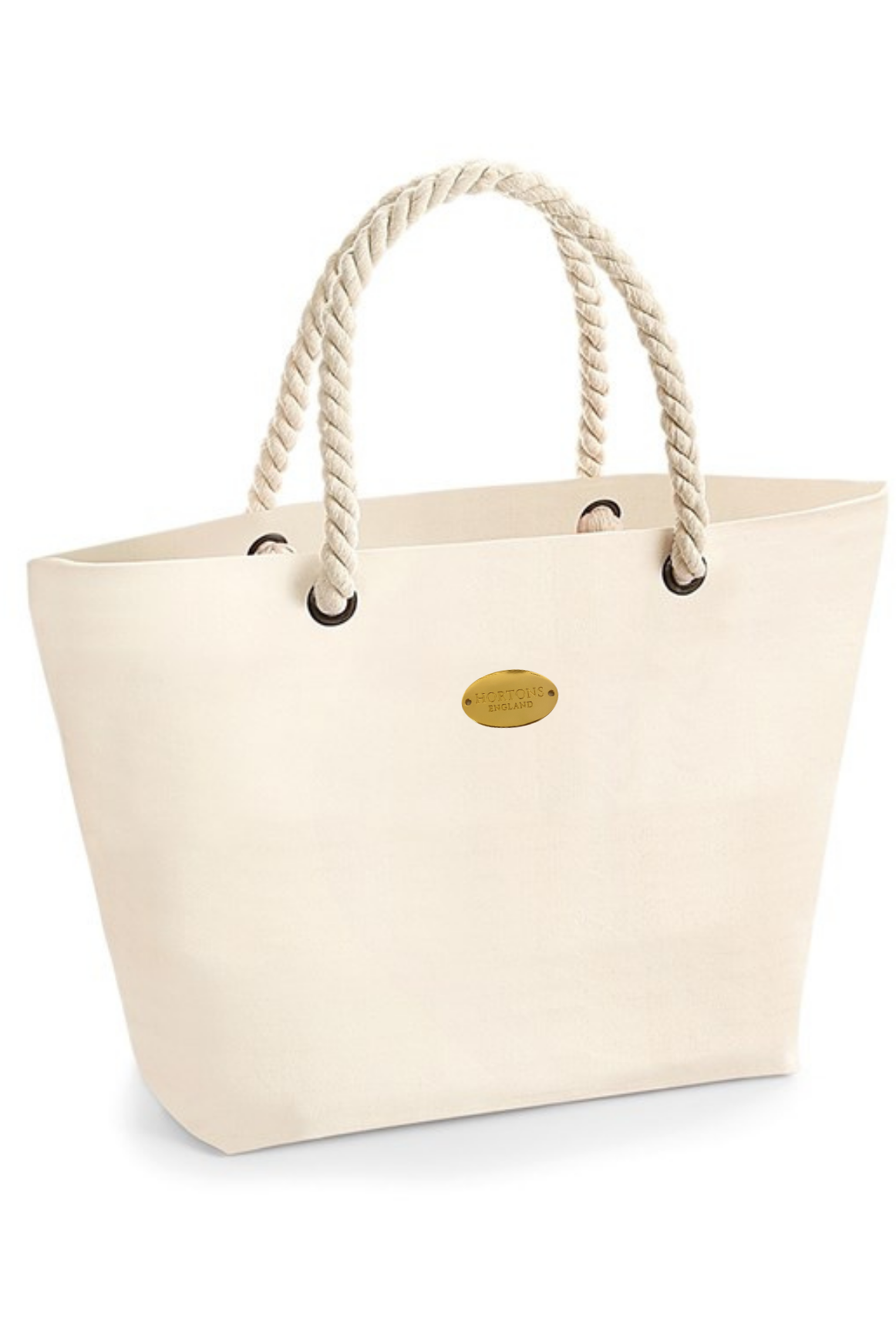 Nautical Stripe Tote With Rope Handle