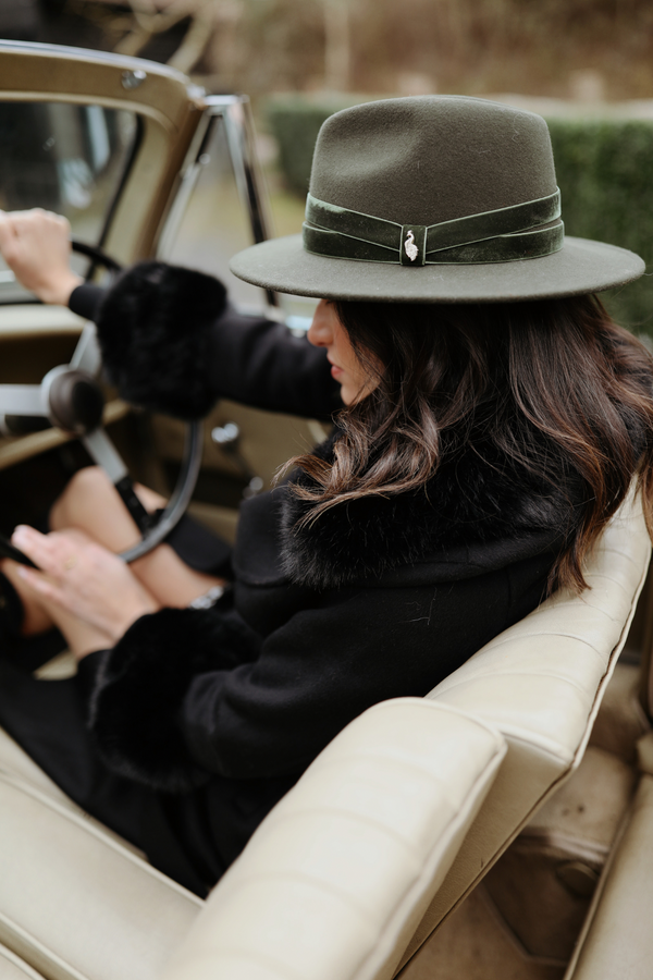 Ascot Wool Fedora Olive