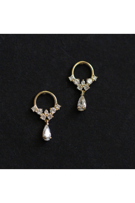 Cluster Drop Earrings