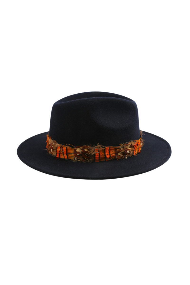 Pheasant Fedora Navy