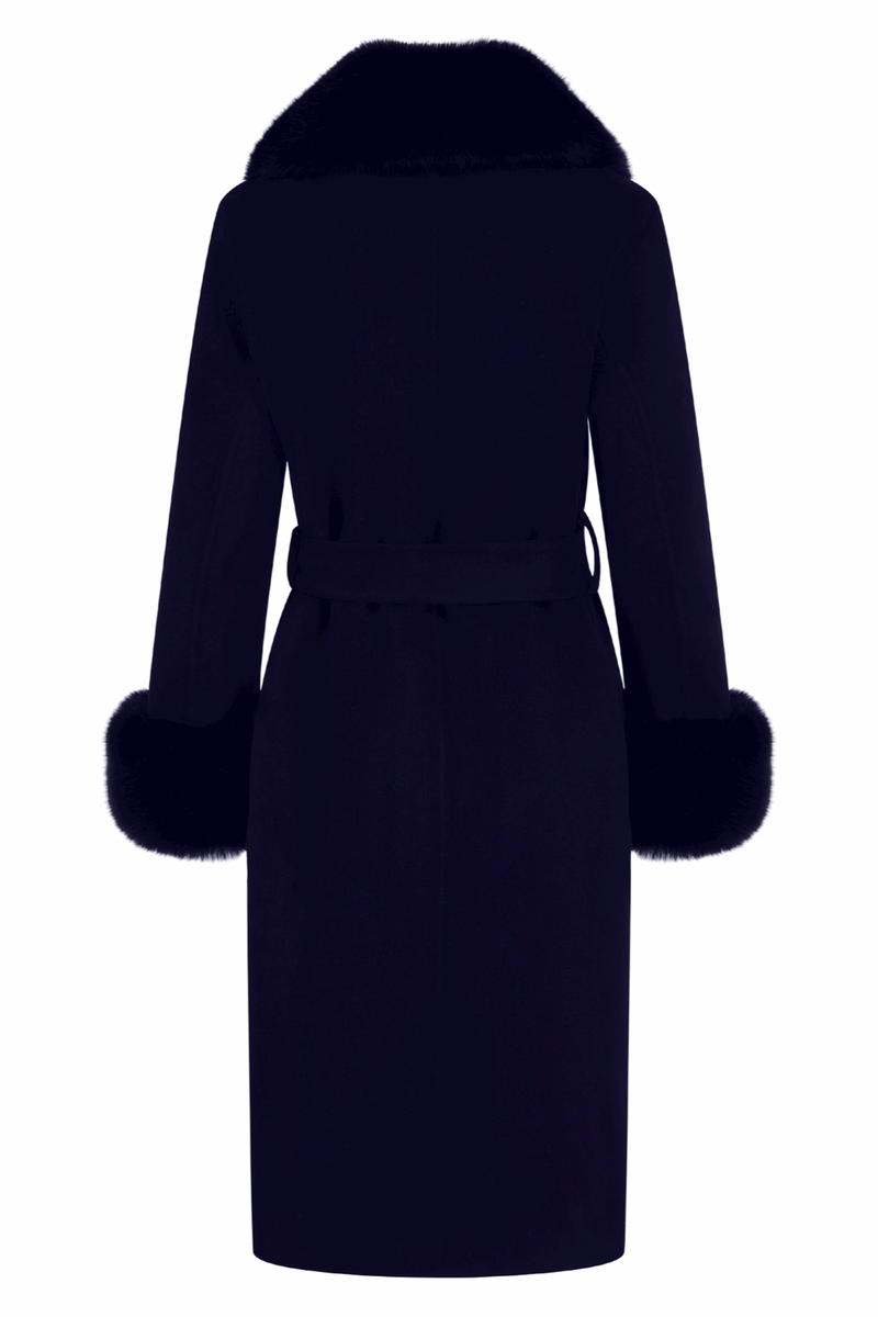 Buckingham Cashmere Coat Navy